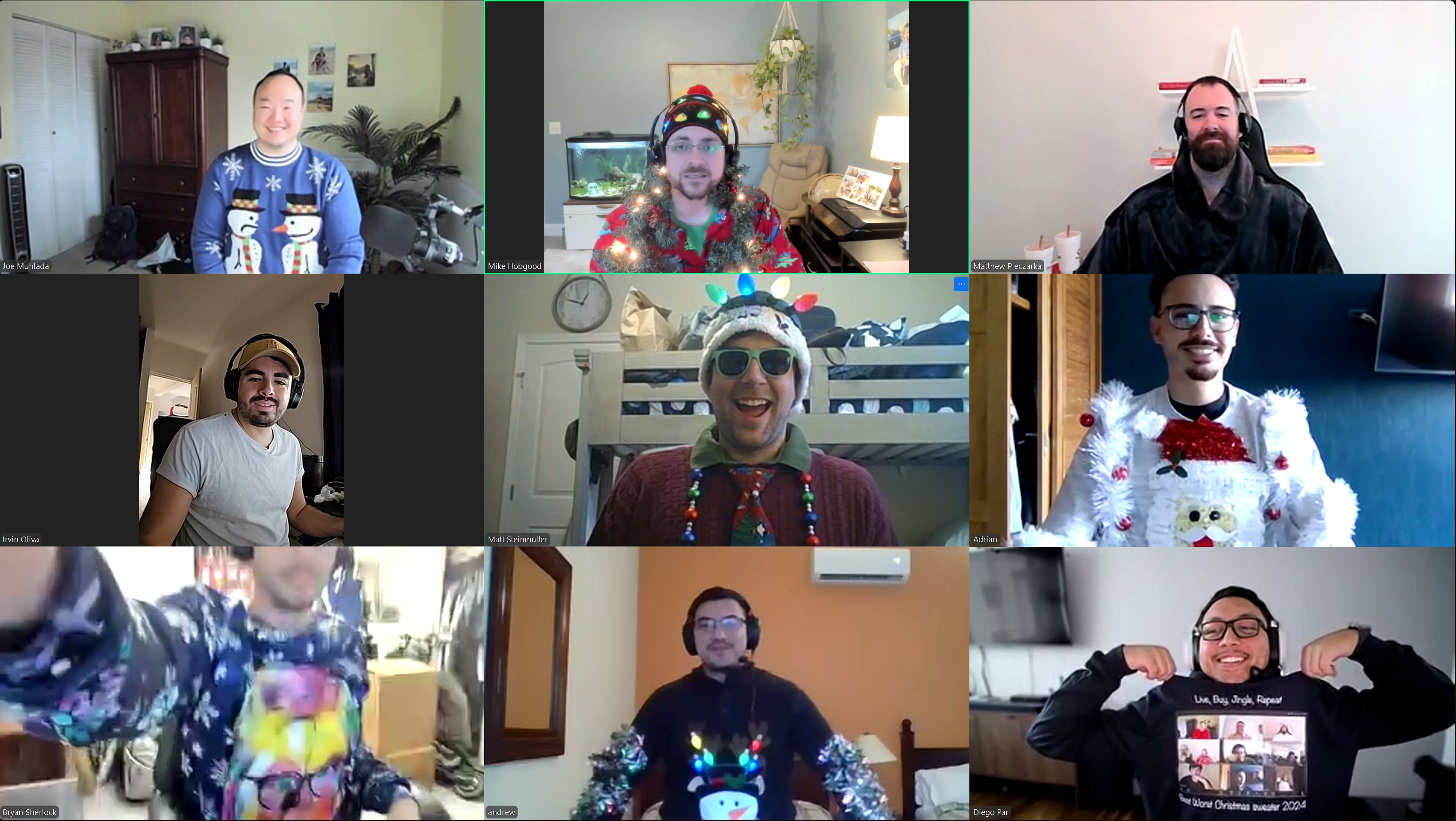 The LiveBuyers team during a December team huddle